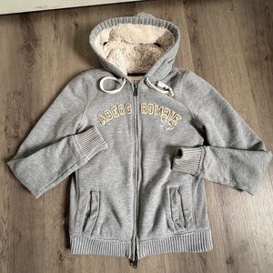 Fur Lined Abercrombie & Fitch Double Zip-Up Hoodie